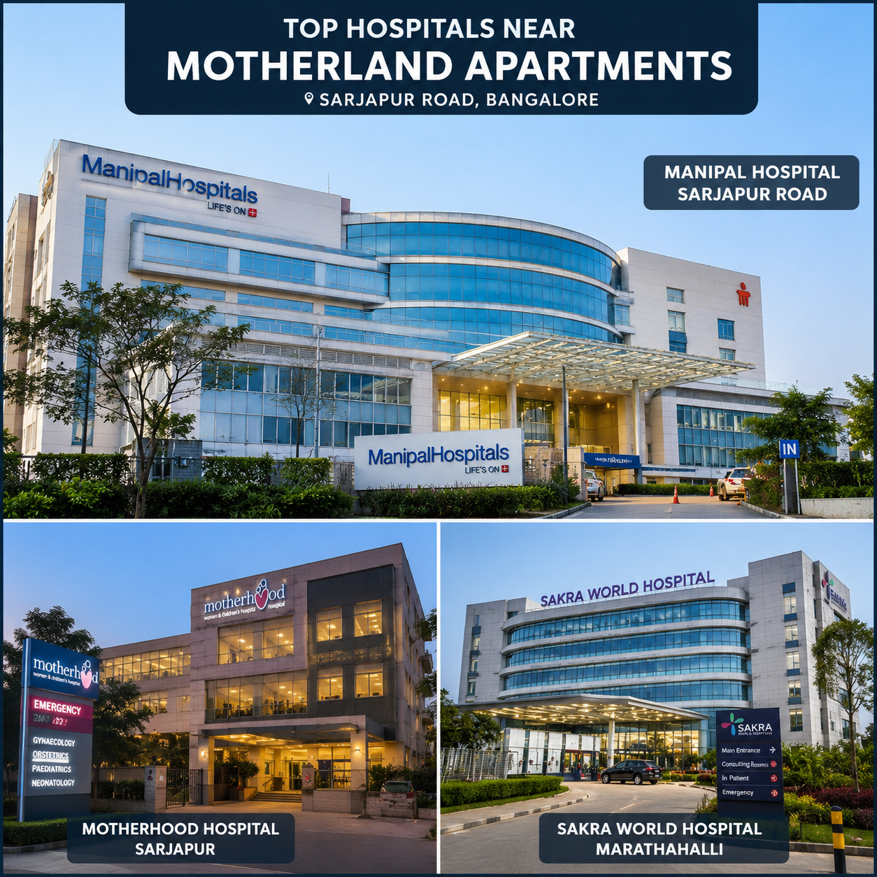 hospitals near in motherland